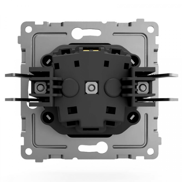 Розетка 1-м СП Pixel 16А IP20 с заземл. защ. шторки механизм карбон TOKOV ELECTRIC TKE-PX-R1ZSF-C14 ТехноИмпульс