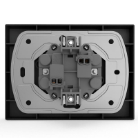 Розетка 2-м СП Pixel 16А IP20 без заземл. в сборе карбон TOKOV ELECTRIC TKE-PX-R2F-C14 ТехноИмпульс