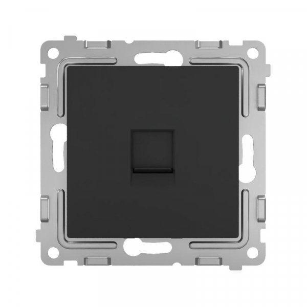Розетка компьютерная 1-м СП Pixel RJ45 кат.5E механизм карбон TOKOV ELECTRIC TKE-PX-RC1-C14 ТехноИмпульс