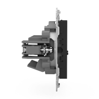 Розетка компьютерная 2-м СП Pixel RJ45 кат.5E механизм карбон TOKOV ELECTRIC TKE-PX-RC2-C14 ТехноИмпульс