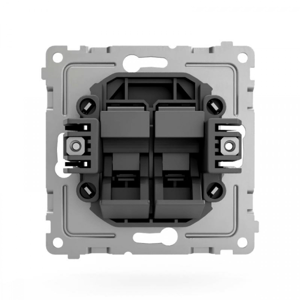 Розетка компьютерная 2-м СП Pixel RJ45 кат.5E механизм карбон TOKOV ELECTRIC TKE-PX-RC2-C14 ТехноИмпульс