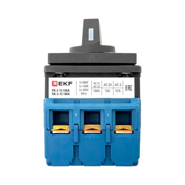 Переключатель кулачковый ПК-2-13 3П 100А "ВКЛ-ВЫКЛ" EKF pk-2-13-100 ТехноИмпульс