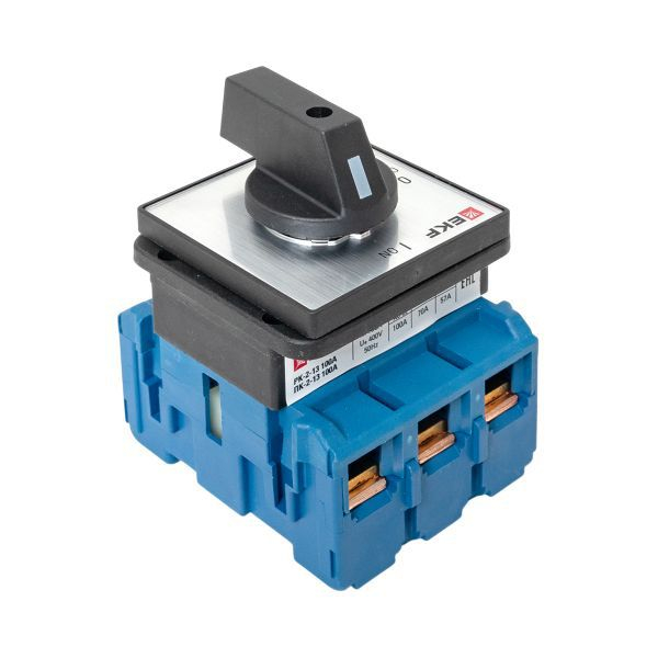 Переключатель кулачковый ПК-2-13 3П 100А "ВКЛ-ВЫКЛ" EKF pk-2-13-100 ТехноИмпульс
