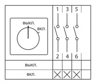 Переключатель кулачковый ПК-2-13 3П 100А "ВКЛ-ВЫКЛ" EKF pk-2-13-100 ТехноИмпульс