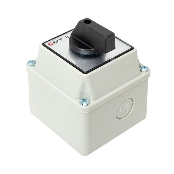 Переключатель кулачковый ПК-3-13 3П 25А "ВКЛ-ВЫКЛ" IP54 EKF pk-3-13-25 ТехноИмпульс