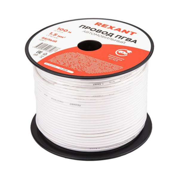 Провод ПГВА 1.5 Б бухта (м) Rexant 01-6531 ТехноИмпульс
