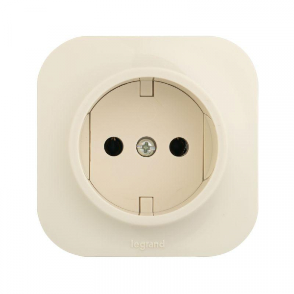 Розетка 1-м ОП Quteo 16А IP20 2P без заземл. без защ. шторок сл. кость IEK 782240 ТехноИмпульс