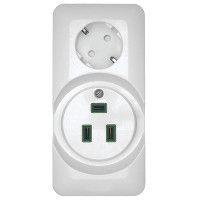 Розетка 2-м ОП Blanca / Прима 250В комбинир. для электроплиты 32А+силовая 16А (опт. упак.) бел. SE RA32-211R-B ТехноИмпульс