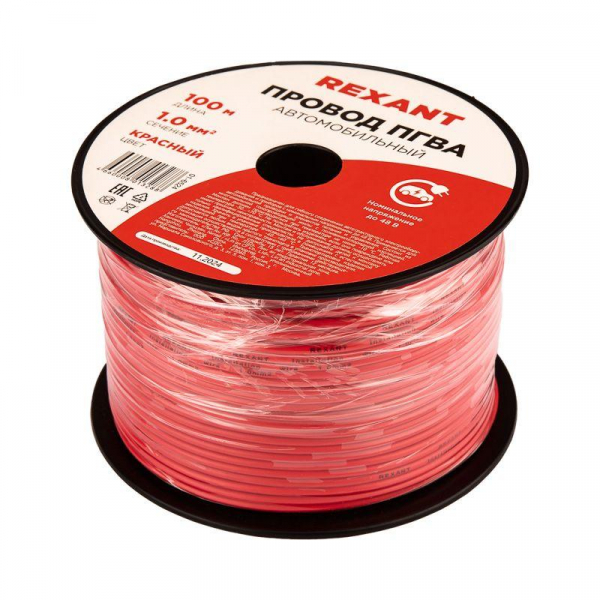 Провод ПГВА 1 К бухта (м) Rexant 01-6524 ТехноИмпульс