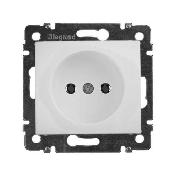 Розетка 1-м СП Valena 16А IP21 без заземл. на винтах механизм бел. IEK 774416 ТехноИмпульс