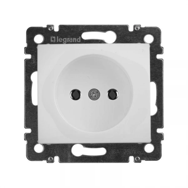 Розетка 1-м СП Valena 16А IP21 без заземл. на винтах механизм бел. IEK 774416 ТехноИмпульс