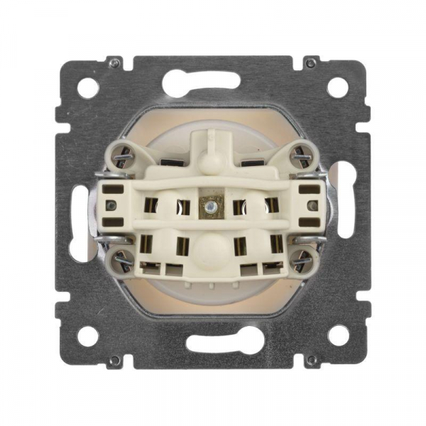 Розетка 1-м СП Valena 16А IP21 без заземл. на винтах механизм бел. IEK 774416 ТехноИмпульс