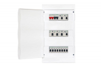 Бокс навесной ОП City9 Box 3 ряда 36мод IP40 IK07 80А 2 клеммы с бел. дверцей SE EZ9E312P2SRU ТехноИмпульс