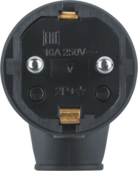 Вилка угловая 61 367 NCA-PLR01-16A-E-IP44-BL с заземл. каучук черн. Navigator 61367 ТехноИмпульс