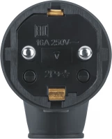 Вилка угловая 61 367 NCA-PLR01-16A-E-IP44-BL с заземл. каучук черн. Navigator 61367 ТехноИмпульс