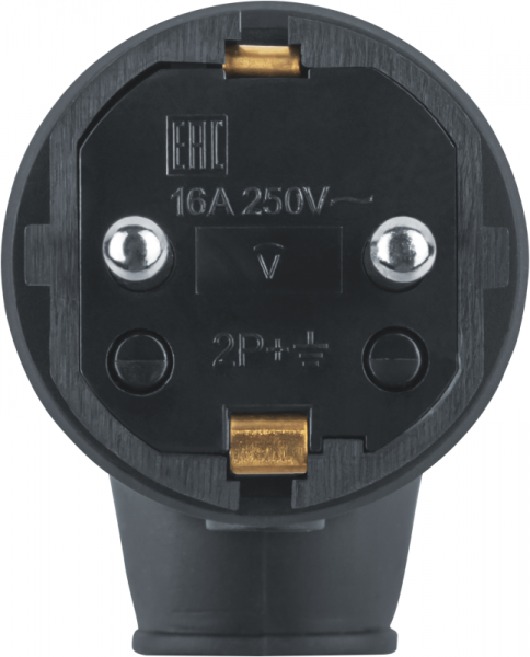 Вилка угловая 61 367 NCA-PLR01-16A-E-IP44-BL с заземл. каучук черн. Navigator 61367 ТехноИмпульс