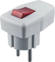 Вилка угловая 61 364 NCA-PL05-16A-ESC-WH с заземл. с выкл. бел. Navigator 61364 ТехноИмпульс