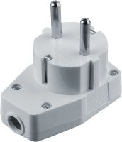 Вилка угловая 61 364 NCA-PL05-16A-ESC-WH с заземл. с выкл. бел. Navigator 61364 ТехноИмпульс