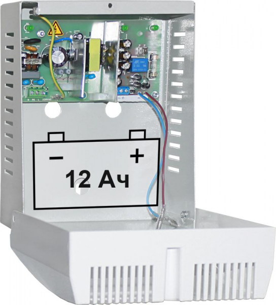 Источник беспер. питания СКАТ 1200И7 исп.1 (12В 4А под АКБ 12А.ч; без АКБ) Бастион 49 ТехноИмпульс