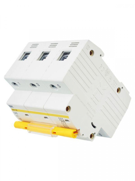 Выключатель автоматический модульный 3п D 40А 10кА ВА47-100 KARAT IEK MVA40-3-040-D ТехноИмпульс