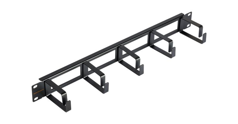 Органайзер кабельный 19дюйм 1U глубина колец 60мм метал. с отверстиями в опорной планке черн. (уп.2шт) NIKOMAX NMC-OK600H-1U-BK-2 ТехноИмпульс