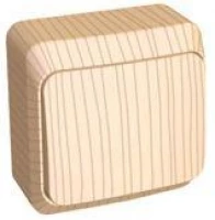 Переключатель проходной 1-кл. ОП Этюд 10А IP20 сосна SE BA10-004D ТехноИмпульс