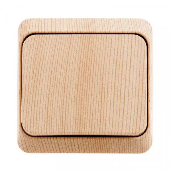 Переключатель проходной 1-кл. ОП Этюд 10А IP20 сосна SE BA10-004D ТехноИмпульс