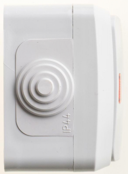 Выключатель 1-кл. ОП Этюд 10А IP44 10AX с подсветкой сер. SE BA10-045C ТехноИмпульс