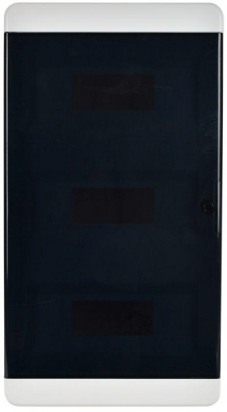 Корпус ЩРВ-П-36 TEKFOR IP41 черн. прозр. дверь пластик. IEK TF5-KP12-V-36-41-K01-K03 ТехноИмпульс