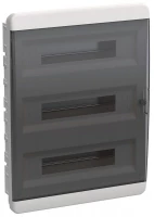 Корпус ЩРВ-П-54 TEKFOR IP41 черн. прозр. дверь пластик. IEK TF5-KP12-V-54-41-K01-K03 ТехноИмпульс