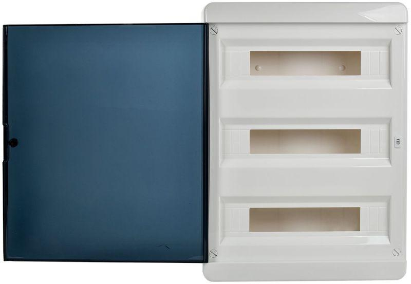 Корпус ЩРВ-П-54 TEKFOR IP41 черн. прозр. дверь пластик. IEK TF5-KP12-V-54-41-K01-K03 ТехноИмпульс