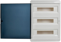 Корпус ЩРВ-П-54 TEKFOR IP41 черн. прозр. дверь пластик. IEK TF5-KP12-V-54-41-K01-K03 ТехноИмпульс