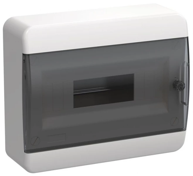 Корпус ЩРН-П-12 TEKFOR IP41 черн. прозр. дверь пластик. IEK TF5-KP12-N-12-41-K01-K03 ТехноИмпульс