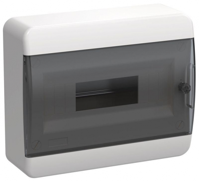 Корпус ЩРН-П-12 TEKFOR IP41 черн. прозр. дверь пластик. IEK TF5-KP12-N-12-41-K01-K03 ТехноИмпульс