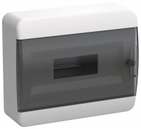 Корпус ЩРН-П-12 TEKFOR IP41 черн. прозр. дверь пластик. IEK TF5-KP12-N-12-41-K01-K03 ТехноИмпульс