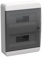 Корпус ЩРН-П-24 TEKFOR IP41 черн. прозр. дверь пластик. IEK TF5-KP12-N-24-41-K01-K03 ТехноИмпульс