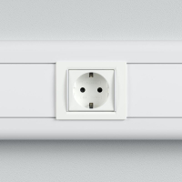 Розетка 1-м 2мод. Viva 16А IP20 2P+E с заземл. защ. шторки бел. DKC 45005 ТехноИмпульс