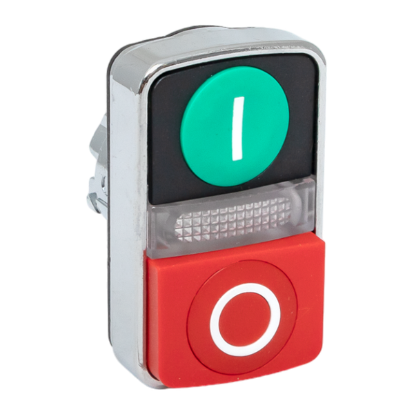 Механизм кнопки исполнительный XB4 "пуск-стоп" с выпирающим стопом возвратный без фиксации с подсветкой PROxima EKF XB4BW84 ТехноИмпульс