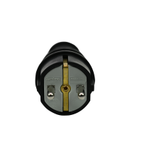 Вилка прямая MultiSet 16А 250В IP44 с заземл. каучук черн. SE MST4001BK ТехноИмпульс