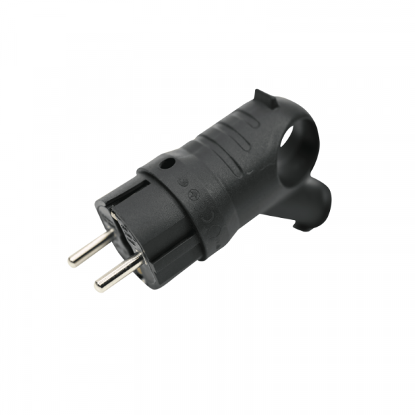 Вилка угловая MultiSet 16А 250В IP44 с заземл. каучук черн. SE MST1102BK ТехноИмпульс