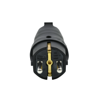 Вилка угловая MultiSet 16А 250В IP44 с заземл. каучук черн. SE MST1102BK ТехноИмпульс