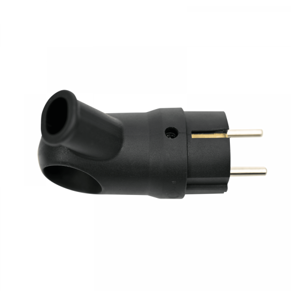 Вилка угловая MultiSet 16А 250В IP44 с заземл. каучук черн. SE MST1102BK ТехноИмпульс