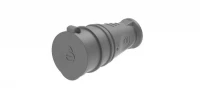 Розетка 1-м MultiSet 16А 250В IP44 с заземл. каучук черн. SE MST4002BK ТехноИмпульс