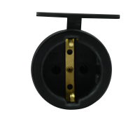 Розетка 1-м MultiSet 16А 250В IP44 с заземл. каучук черн. SE MST4002BK ТехноИмпульс