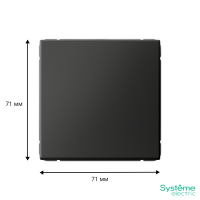 Выключатель 1-кл. ArtGallery (сх. 1) 10AX базальт SE GAL001411 ТехноИмпульс