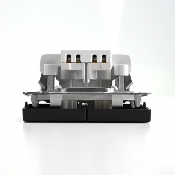 Выключатель 2-кл. ArtGallery (сх. 5) 10AX механизм базальт SE GAL001451 ТехноИмпульс