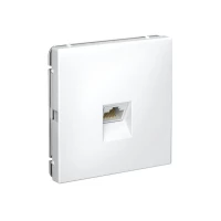 Розетка компьютерная ArtGallery RJ45 кат.6A механизм бел. SE GAL000186 ТехноИмпульс