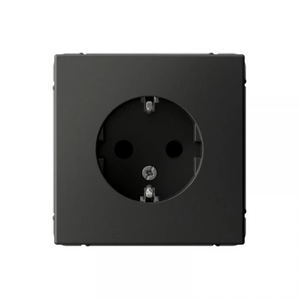 Розетка ArtGallery 16А с заземл. защ. шторки механизм базальт SE GAL001445 ТехноИмпульс