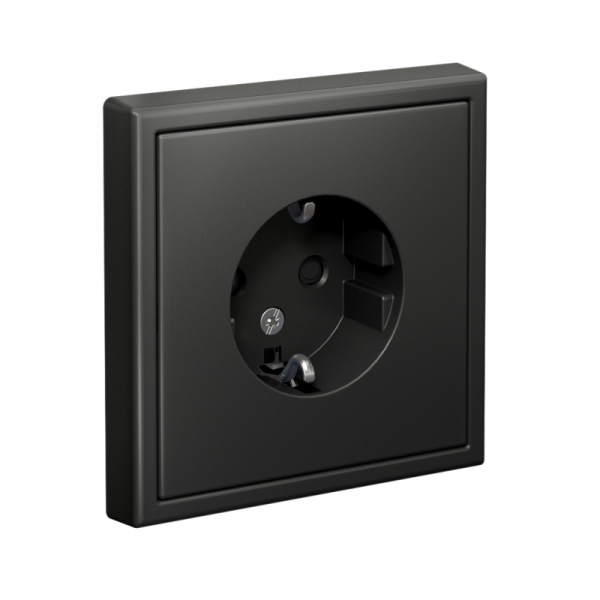 Розетка ArtGallery 16А с заземл. защ. шторки механизм базальт SE GAL001445 ТехноИмпульс