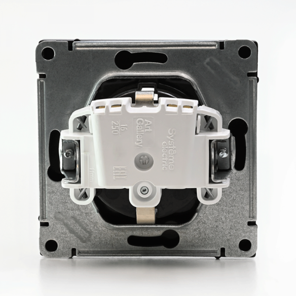 Розетка ArtGallery 16А с заземл. защ. шторки механизм базальт SE GAL001445 ТехноИмпульс